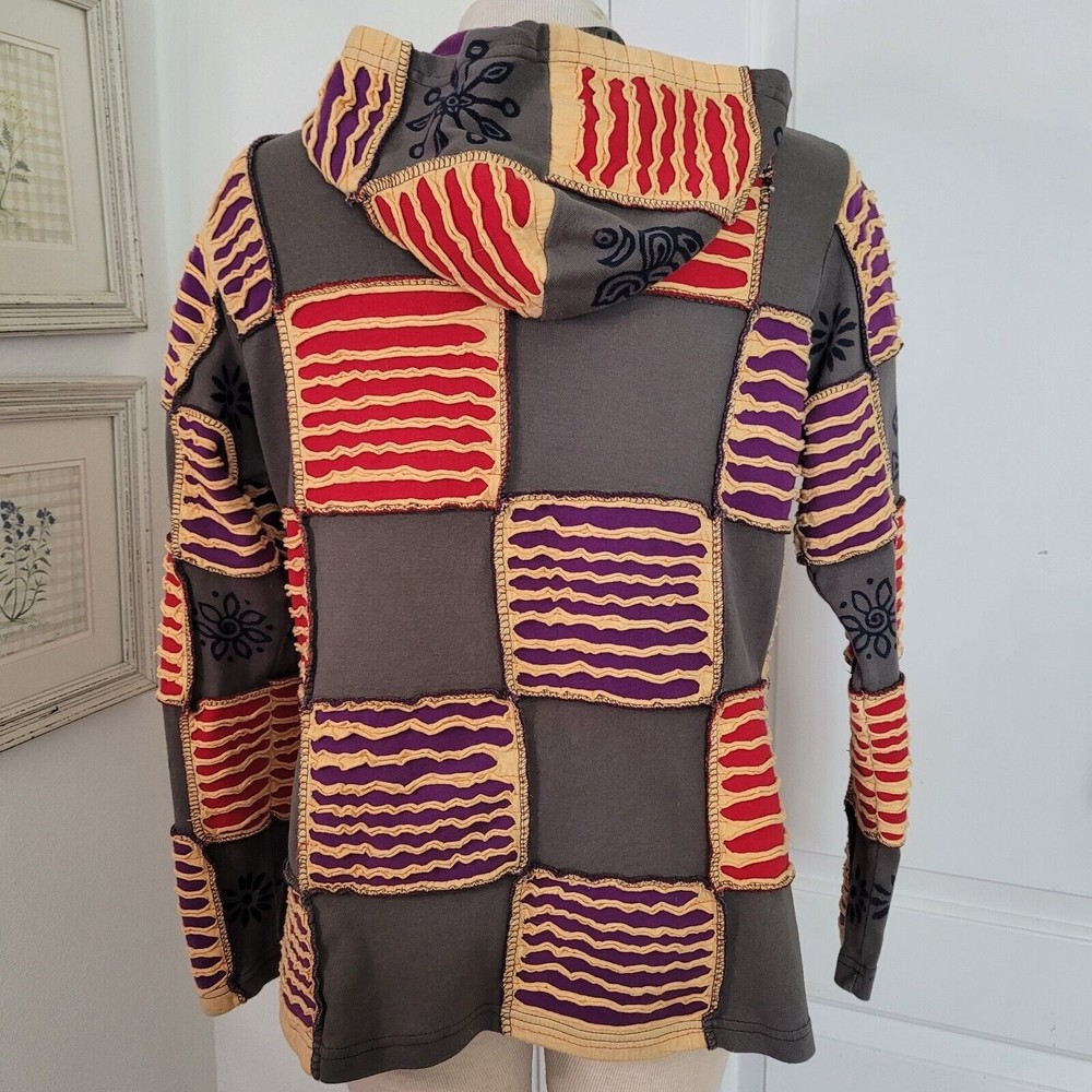 Rising International Multicolor Patchwork Jacket - image 4